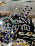 AIZA KHAN DESIGNER WEAR BIG STONE MAALA SET